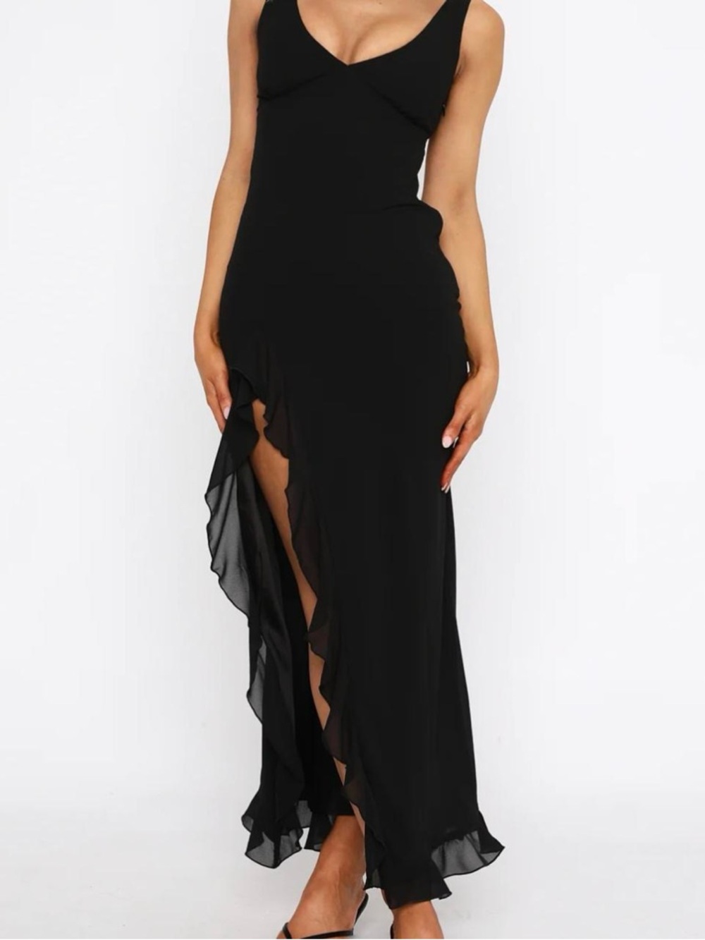 White Fox Tell Me Everything Black Dress.